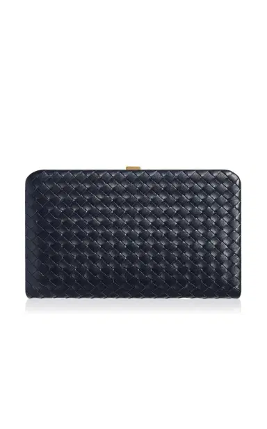 Bottega Veneta Mezzanotte Intrecciato Leather Clutch | Thumbnail 1