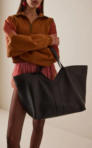 Saint Laurent Y Large Leather Tote Bag | Thumbnail 3 Saint Laurent Y Large Leather Tote Bag | Thumbnail 3