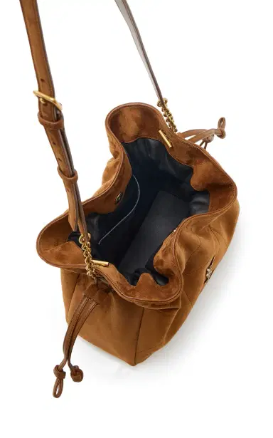 Saint Laurent Jamie Suede Shoulder Pouch | Thumbnail 5 Saint Laurent Jamie Suede Shoulder Pouch | Thumbnail 5