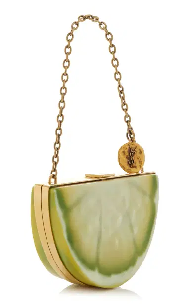Saint Laurent Mini Lemon Resin Minaudière | Thumbnail 3 Saint Laurent Mini Lemon Resin Minaudière | Thumbnail 3