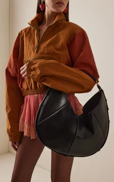 Saint Laurent Mombasa Medium Leather Hobo Bag | Thumbnail 3 Saint Laurent Mombasa Medium Leather Hobo Bag | Thumbnail 3