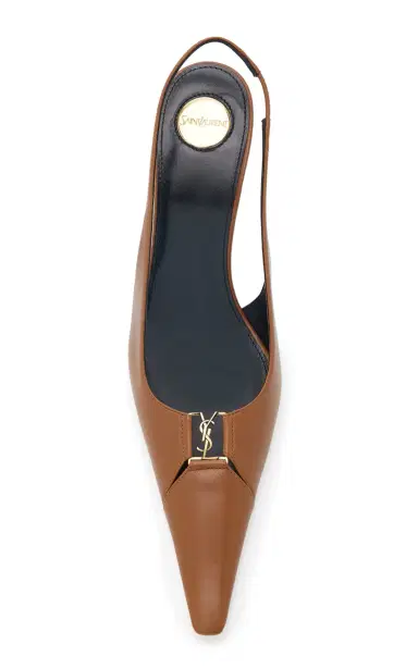 Saint Laurent Babylone Leather Pumps | Thumbnail 3
