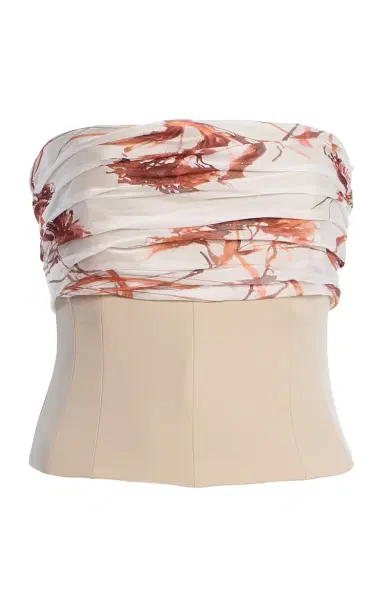 SEV Voile-Detailed Wool Corset Top | Thumbnail 6