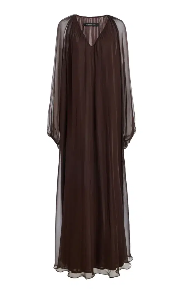 Voile Maxi Caftan Dress