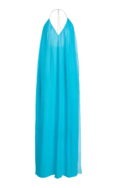 SEV Voile Maxi Halter Dress | Thumbnail 6