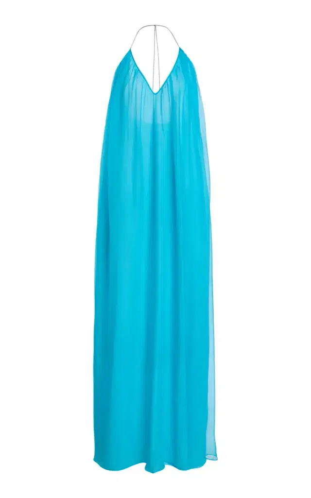 SEV Voile Maxi Halter Dress