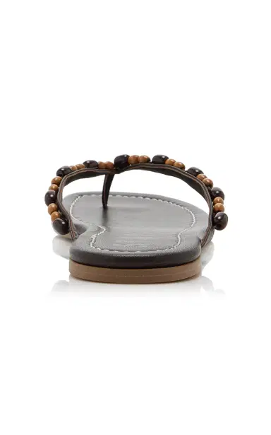 Staud Freja Beaded Leather Thong Sandals | Thumbnail 5 Staud Freja Beaded Leather Thong Sandals | Thumbnail 5