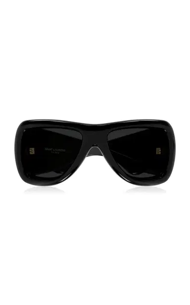 Saint Laurent Howl Mask-Frame Acetate Sunglasses | Thumbnail 19 Saint Laurent Howl Mask-Frame Acetate Sunglasses | Thumbnail 19