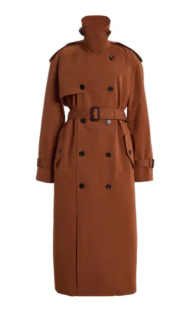 Saint Laurent Water-Repellent Cotton-Silk Canvas Trench Coat | Thumbnail 1