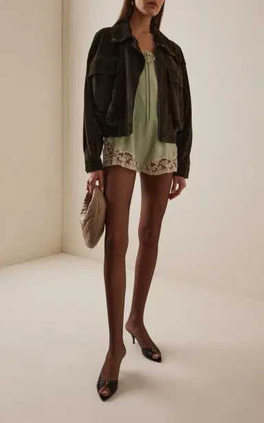 Saint Laurent Boxy Suede Jacket | Thumbnail 3 Saint Laurent Boxy Suede Jacket | Thumbnail 3