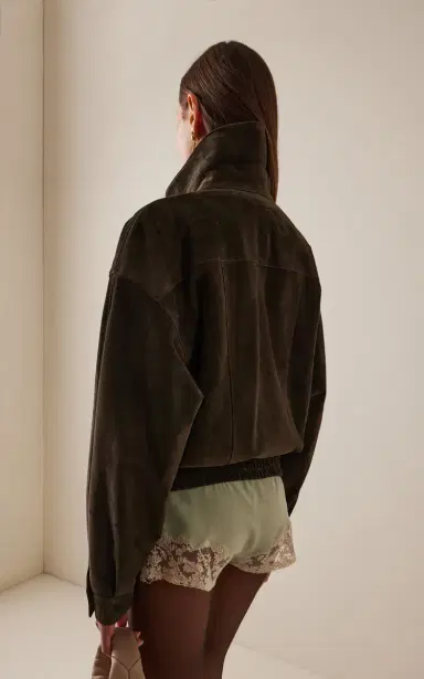 Saint Laurent Boxy Suede Jacket | Thumbnail 4 Saint Laurent Boxy Suede Jacket | Thumbnail 4