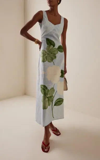 VERANDAH Summer Cotton-Linen Maxi Dress | Thumbnail 2 VERANDAH Summer Cotton-Linen Maxi Dress | Thumbnail 2
