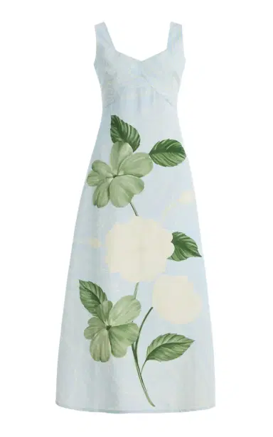 VERANDAH Summer Cotton-Linen Maxi Dress | Thumbnail 6