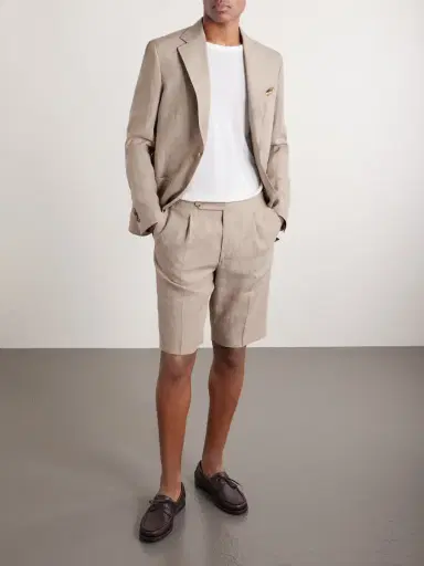 De Petrillo Linen Suit Jacket - Men | Thumbnail 2 De Petrillo Linen Suit Jacket - Men | Thumbnail 2