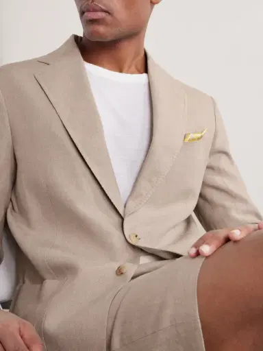 De Petrillo Linen Suit Jacket - Men | Thumbnail 5 De Petrillo Linen Suit Jacket - Men | Thumbnail 5