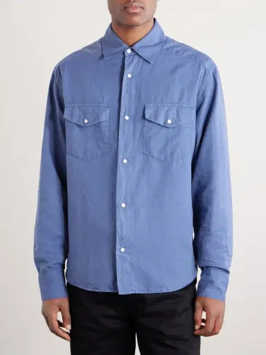 3sixteen Cotton and Linen-Blend Shirt - Men | Thumbnail 3 3sixteen Cotton and Linen-Blend Shirt - Men | Thumbnail 3