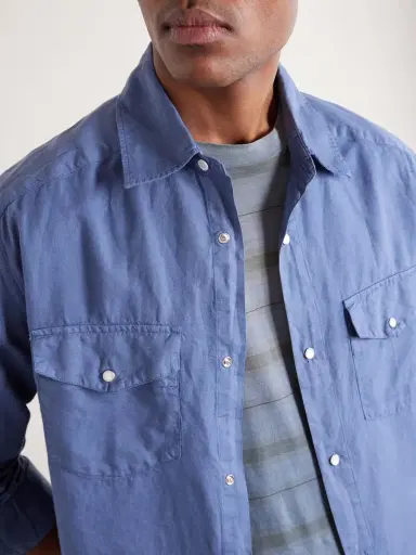 3sixteen Cotton and Linen-Blend Shirt - Men | Thumbnail 5 3sixteen Cotton and Linen-Blend Shirt - Men | Thumbnail 5