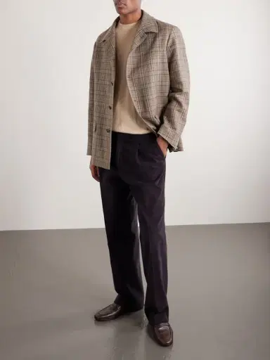 Thom Sweeney Cashmere and Silk-Blend Knitted T-Shirt - Men | Thumbnail 2 Thom Sweeney Cashmere and Silk-Blend Knitted T-Shirt - Men | Thumbnail 2