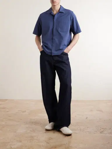 HERNO Seercrease Jersey Bowling Shirt - Men | Thumbnail 2