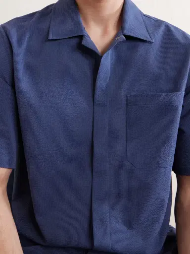HERNO Seercrease Jersey Bowling Shirt - Men | Thumbnail 5