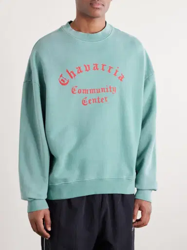 Willy Chavarria Community Center Hooligan Cotton Sweatshirt - Men | Thumbnail 3