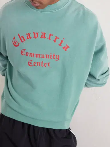 Willy Chavarria Community Center Hooligan Cotton Sweatshirt - Men | Thumbnail 5