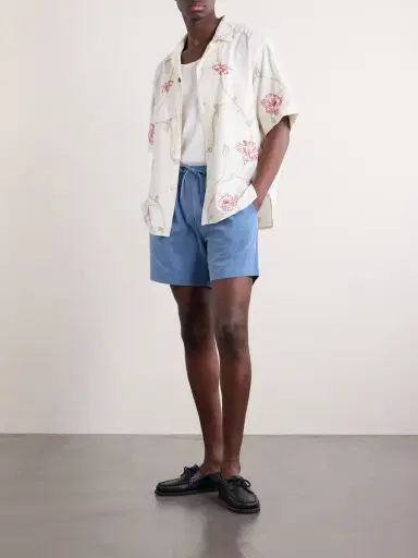 Kardo Olbia Straight-Leg Cotton Drawstring Shorts - Men | Thumbnail 2 Kardo Olbia Straight-Leg Cotton Drawstring Shorts - Men | Thumbnail 2