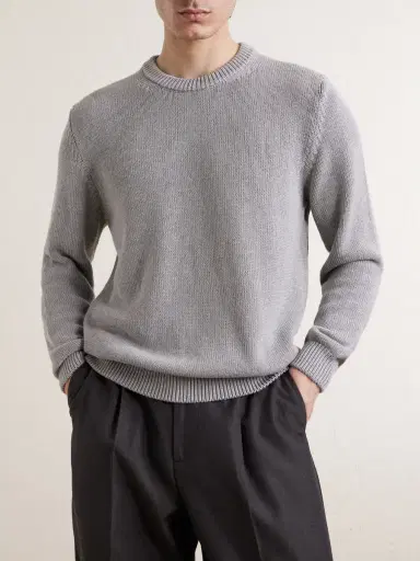 Slowear Slim-Fit Cotton Sweater - Men | Thumbnail 3