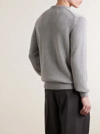 Slowear Slim-Fit Cotton Sweater - Men | Thumbnail 4