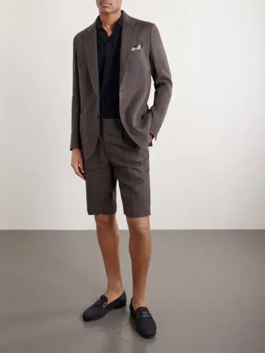 De Petrillo Linen Suit Jacket - Men | Thumbnail 2 De Petrillo Linen Suit Jacket - Men | Thumbnail 2