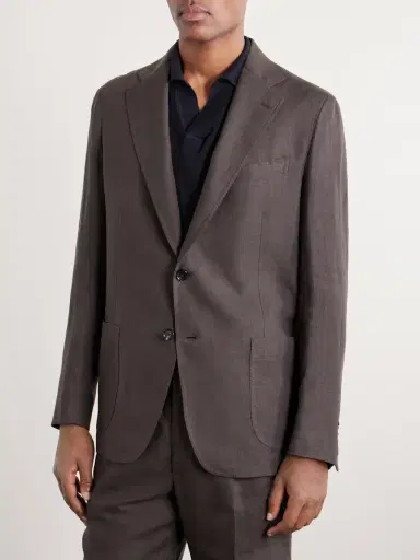 De Petrillo Linen Suit Jacket - Men | Thumbnail 3 De Petrillo Linen Suit Jacket - Men | Thumbnail 3