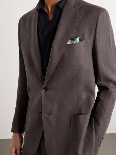 De Petrillo Linen Suit Jacket - Men | Thumbnail 5 De Petrillo Linen Suit Jacket - Men | Thumbnail 5