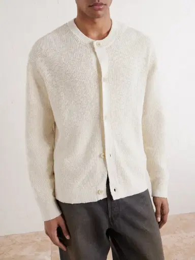NN07 Jasper 60028 Ribbed Organic Cotton Cardigan - Men | Thumbnail 3 NN07 Jasper 60028 Ribbed Organic Cotton Cardigan - Men | Thumbnail 3
