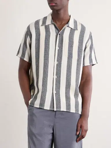 Kardo Chintan Striped Cotton Shirt - Men | Thumbnail 3 Kardo Chintan Striped Cotton Shirt - Men | Thumbnail 3