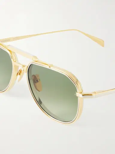 Jacques Marie Mage Commander Aviator-Style Gold-Tone Sunglasses - Men | Thumbnail 3 Jacques Marie Mage Commander Aviator-Style Gold-Tone Sunglasses - Men | Thumbnail 3