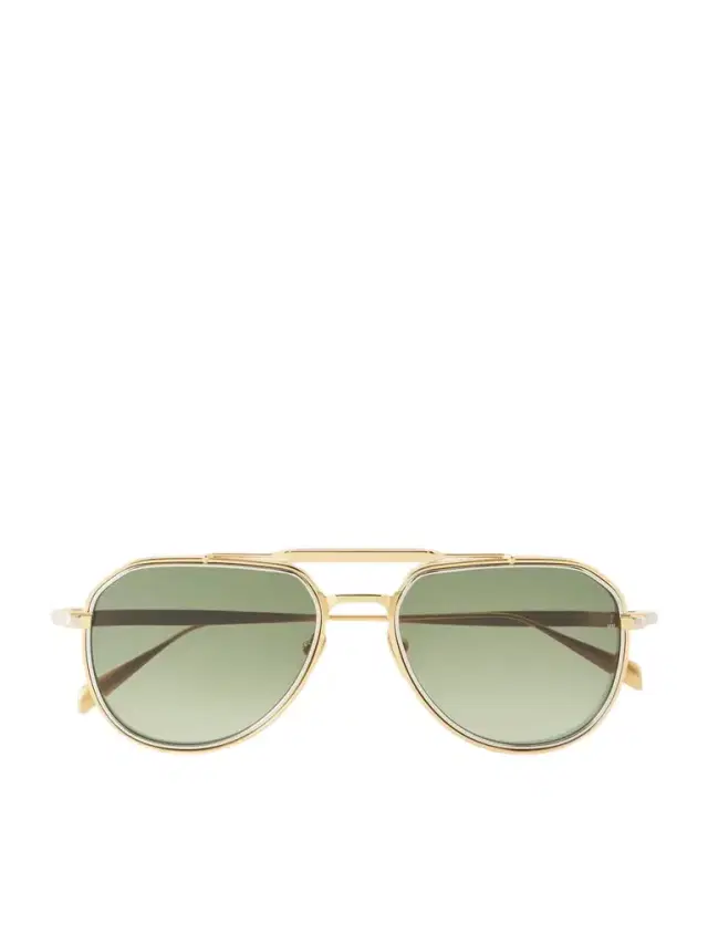 Jacques Marie Mage Commander Aviator-Style Gold-Tone Sunglasses - Men