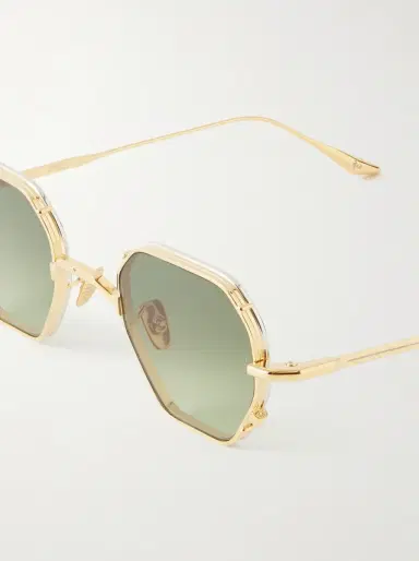 Jacques Marie Mage Verlaine Round-Frame Gold-Tone Sunglasses - Men | Thumbnail 3 Jacques Marie Mage Verlaine Round-Frame Gold-Tone Sunglasses - Men | Thumbnail 3