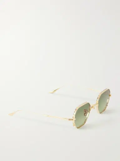 Jacques Marie Mage Verlaine Round-Frame Gold-Tone Sunglasses - Men | Thumbnail 4 Jacques Marie Mage Verlaine Round-Frame Gold-Tone Sunglasses - Men | Thumbnail 4