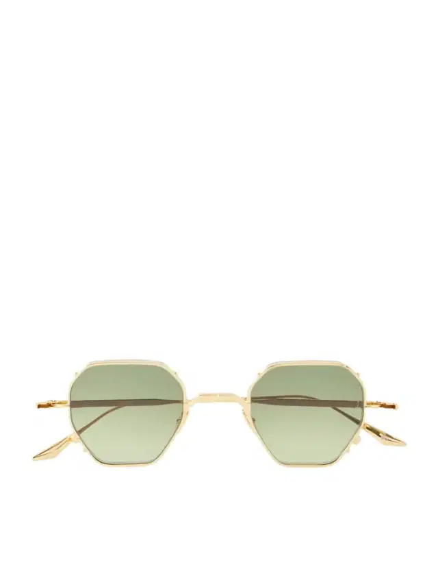 Jacques Marie Mage Verlaine Round-Frame Gold-Tone Sunglasses - Men