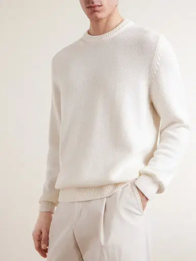 Slowear Slim-Fit Cotton Sweater - Men | Thumbnail 3
