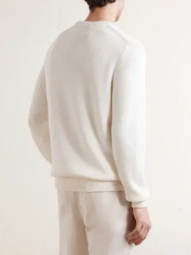 Slowear Slim-Fit Cotton Sweater - Men | Thumbnail 4