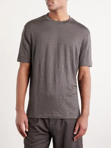 Thom Sweeney Linen-Blend T-Shirt - Men | Thumbnail 3 Thom Sweeney Linen-Blend T-Shirt - Men | Thumbnail 3