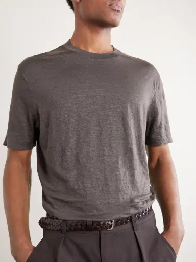 Thom Sweeney Linen-Blend T-Shirt - Men | Thumbnail 5 Thom Sweeney Linen-Blend T-Shirt - Men | Thumbnail 5