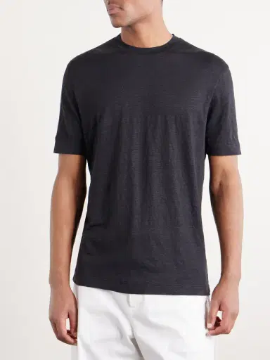 Thom Sweeney Linen T-Shirt - Men | Thumbnail 3