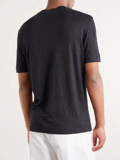 Thom Sweeney Linen T-Shirt - Men | Thumbnail 4