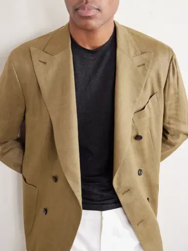 Thom Sweeney Linen T-Shirt - Men | Thumbnail 5