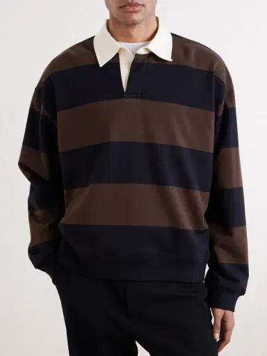 NN07 David 30043 Striped Organic Cotton Polo Shirt - Men | Thumbnail 3