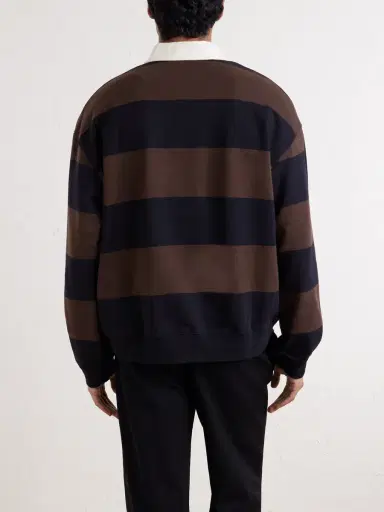 NN07 David 30043 Striped Organic Cotton Polo Shirt - Men | Thumbnail 4