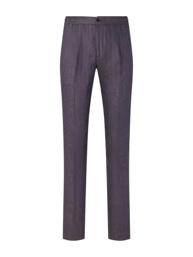 Straight-Leg Linen Trousers - Men