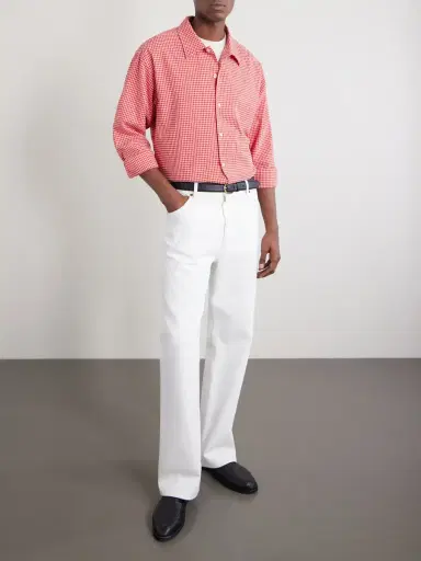 NN07 Reed 50057 Checked Organic Cotton-Blend Seersucker Shirt - Men | Thumbnail 2